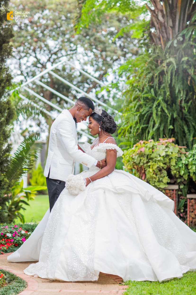 Intimate couple moment