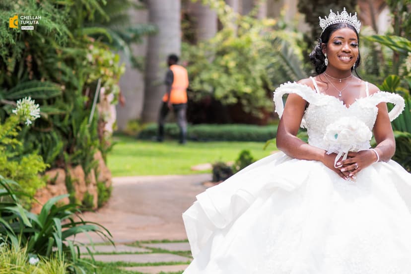 Elegant bridal portrait